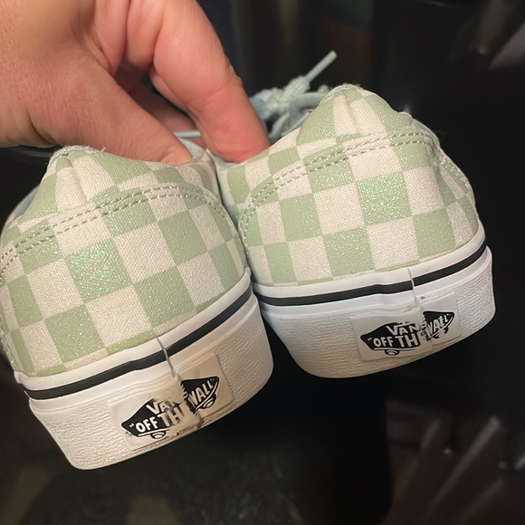 Vans Women's OTW Doheny Glitter Green White Checker Skate Shoes Sneakers 7.5 - Picture 5 of 7